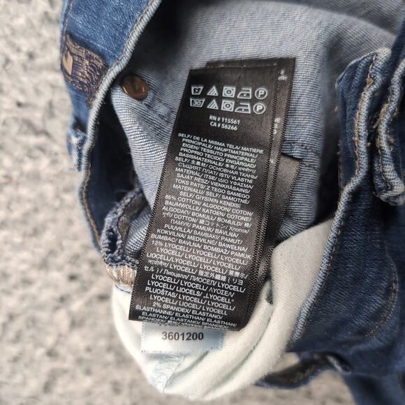 7 For All Mankind Jeans Women 29 Blue Josefina Denim Button Fly Stretch Casual - Picture 4 of 9